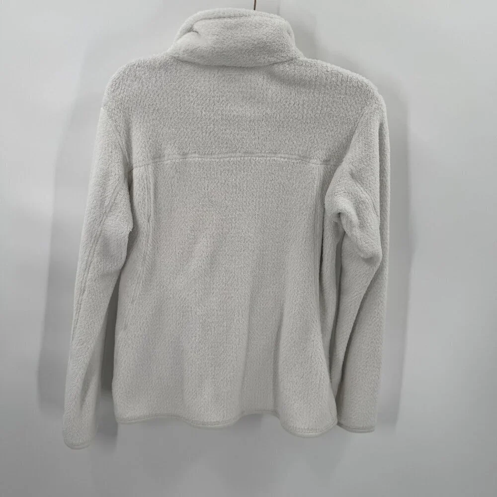 Patagonia Womens White 4-Snap Fleece Pullover Jacket Size M - Picture 3 of 5